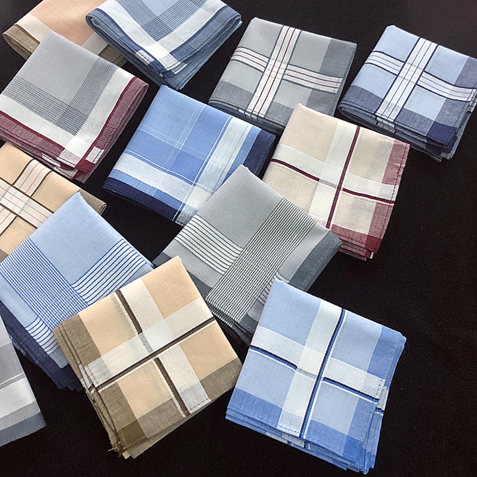 ผ้าเช็ดหน้าสำหรับใส่ในกระเป๋าส - Handkerchief Cotton Men บทวิจารณ์และราคา