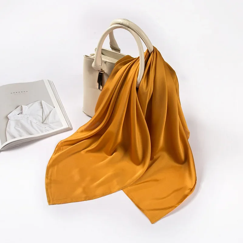 ผ้าพันคอซาตินสำหรับผู้หญิง ขนา - Ascot Neck Scarf บทวิจารณ์และราคา