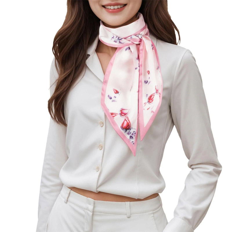 แฟชั่นลายริบบิ้นผมผ้าพันคอผู้ห - Ascot Neck Scarf บทวิจารณ์และราคา