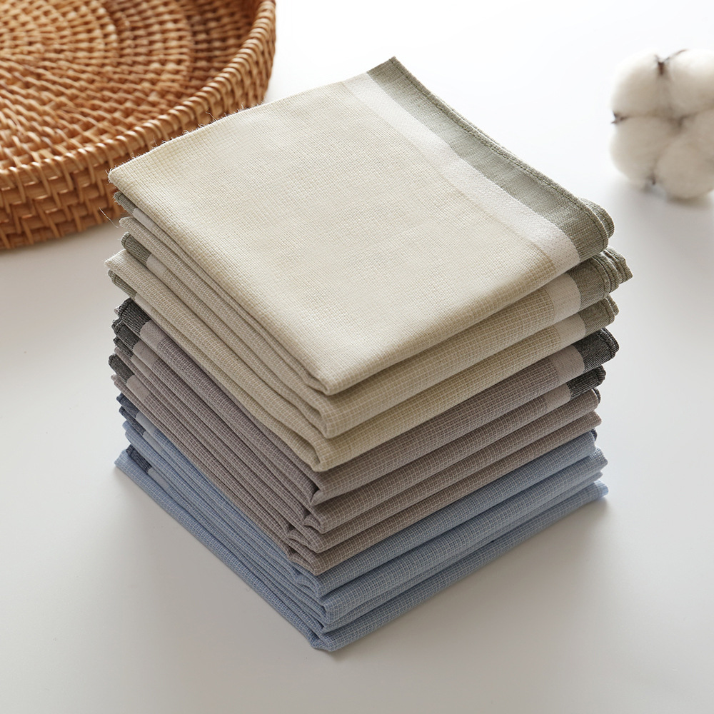 3/6/12 ชิ้นโบราณเก่าแบบย้อนยุค - Handkerchief Cotton Men บทวิจารณ์และราคา