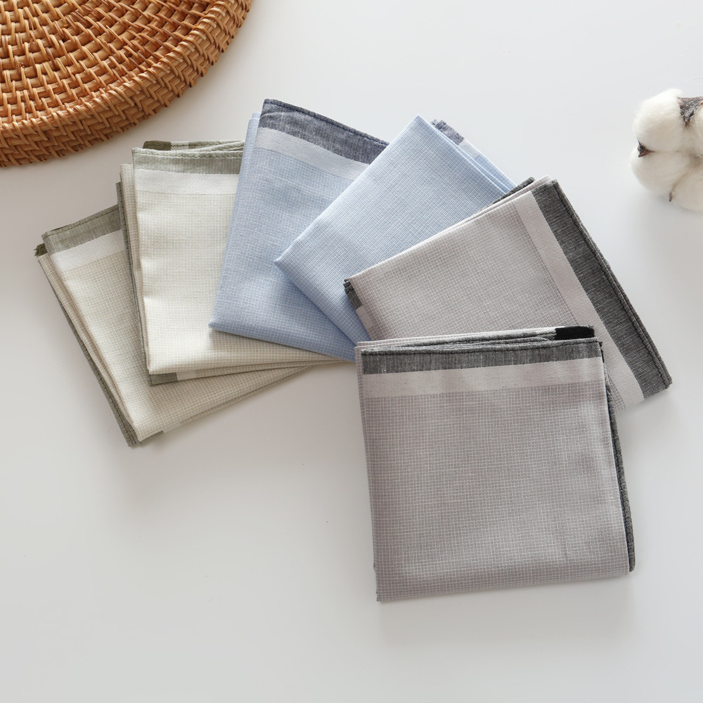 3/6/12 ชิ้นโบราณเก่าแบบย้อนยุค - Handkerchief Cotton Men บทวิจารณ์และราคา