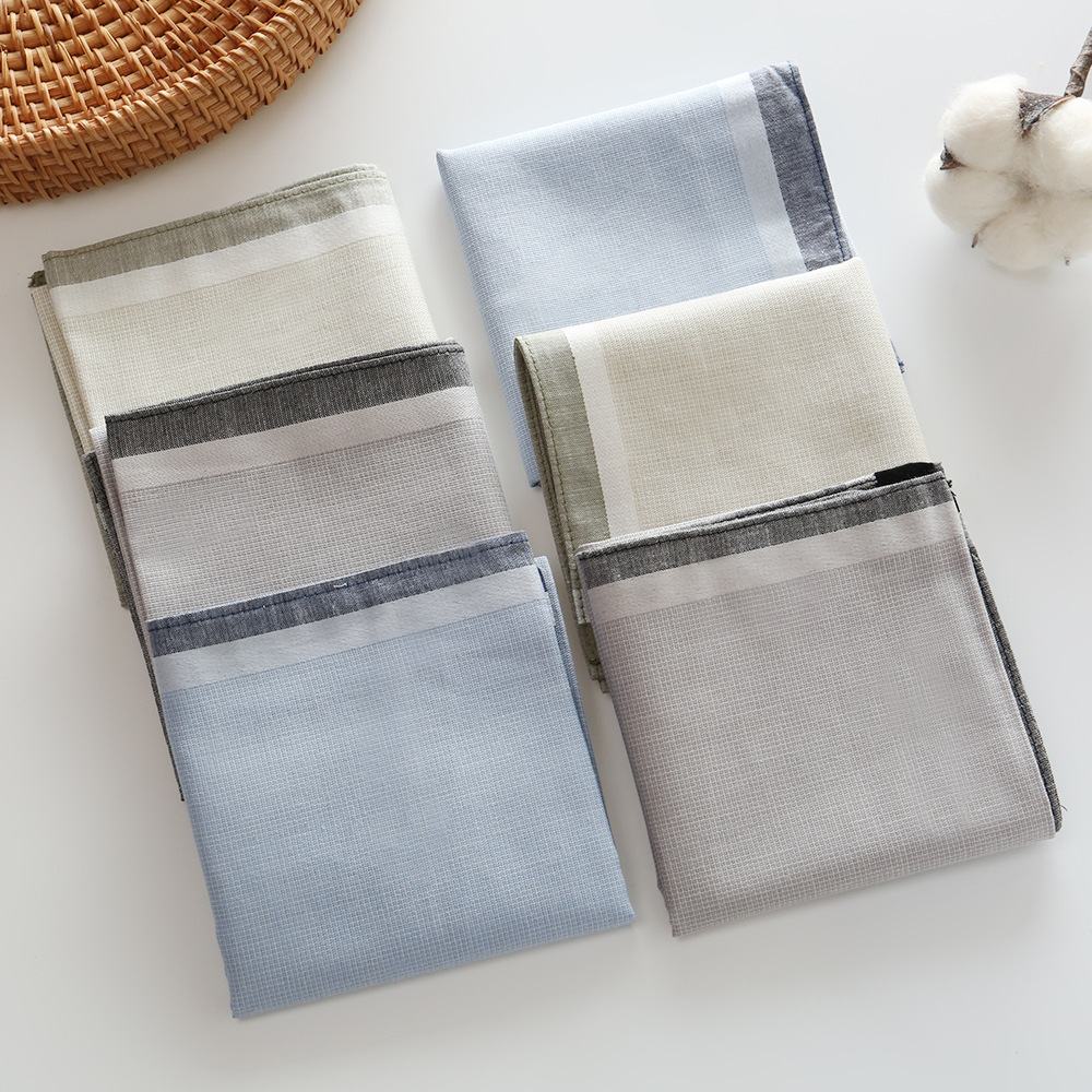 3/6/12 ชิ้นโบราณเก่าแบบย้อนยุค - Handkerchief Cotton Men บทวิจารณ์และราคา