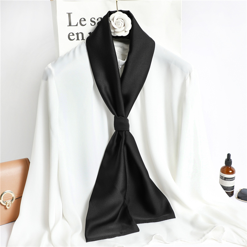 ผ้าพันคอไหมสีแดงล้วน ผ้าพันคอไ - Ascot Neck Scarf บทวิจารณ์และราคา