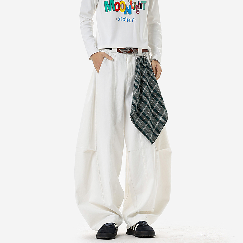 กางเกงยีนส์ผู้ชายสไตล์อเมริกัน - Handkerchief Cotton Men บทวิจารณ์และราคา