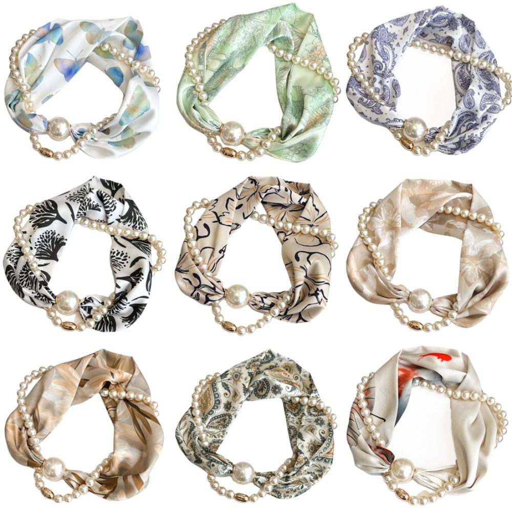 ผ้าพันคอไหมประดับมุกแม่เหล็ก ห - Ascot Neck Scarf บทวิจารณ์และราคา
